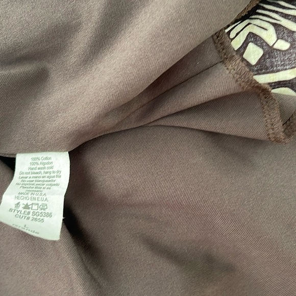 Alexia Brown & Turquoise Embroidered Lined Cotton Skirt Sz L - Picture 4 of 8